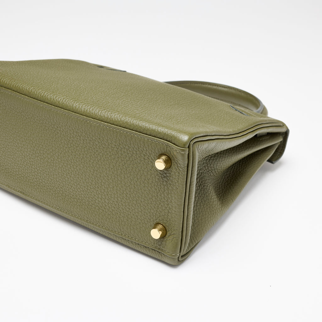 Hermès Vert Véronèse Togo Kelly 25, gold hardware, 2020 – photo 7 of 17