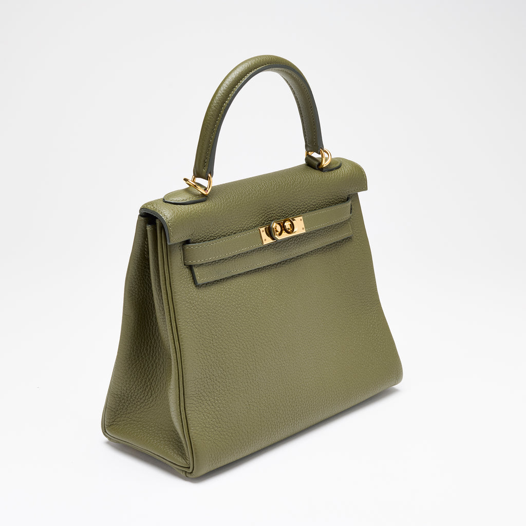 Hermès Vert Véronèse Togo Kelly 25, gold hardware, 2020 – photo 9 of 17