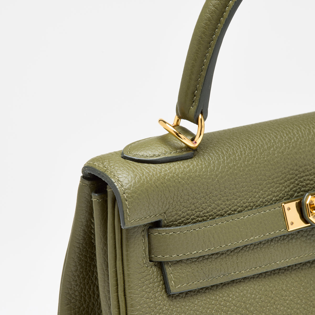 Hermès Vert Véronèse Togo Kelly 25, gold hardware, 2020 – photo 10 of 17
