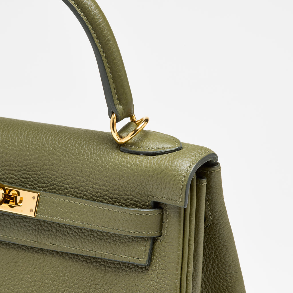 Hermès Vert Véronèse Togo Kelly 25, gold hardware, 2020 – photo 11 of 17
