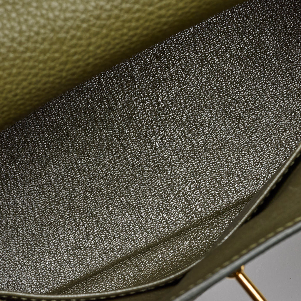Hermès Vert Véronèse Togo Kelly 25, gold hardware, 2020 – photo 15 of 17