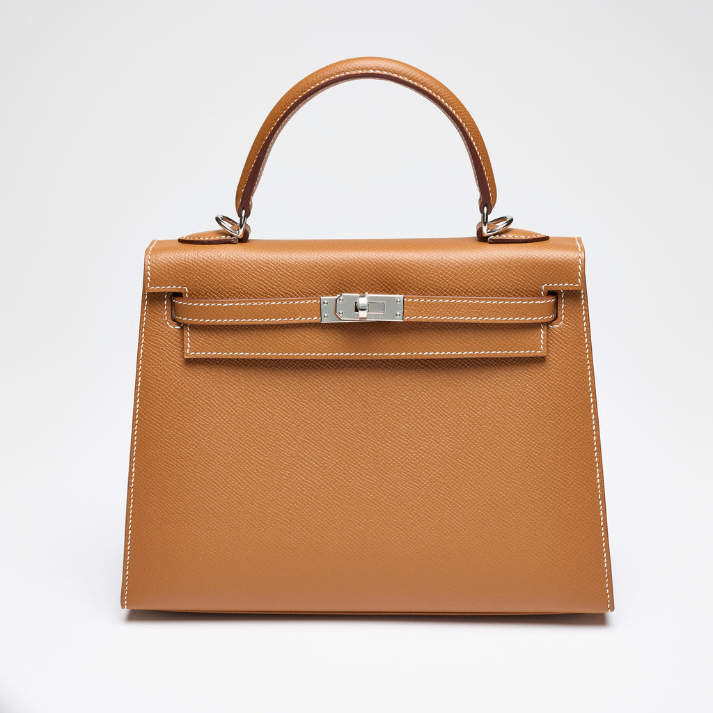 Hermès Gold Epsom Sellier Kelly 25, palladium hardware, 2021 – photo 1 of 17