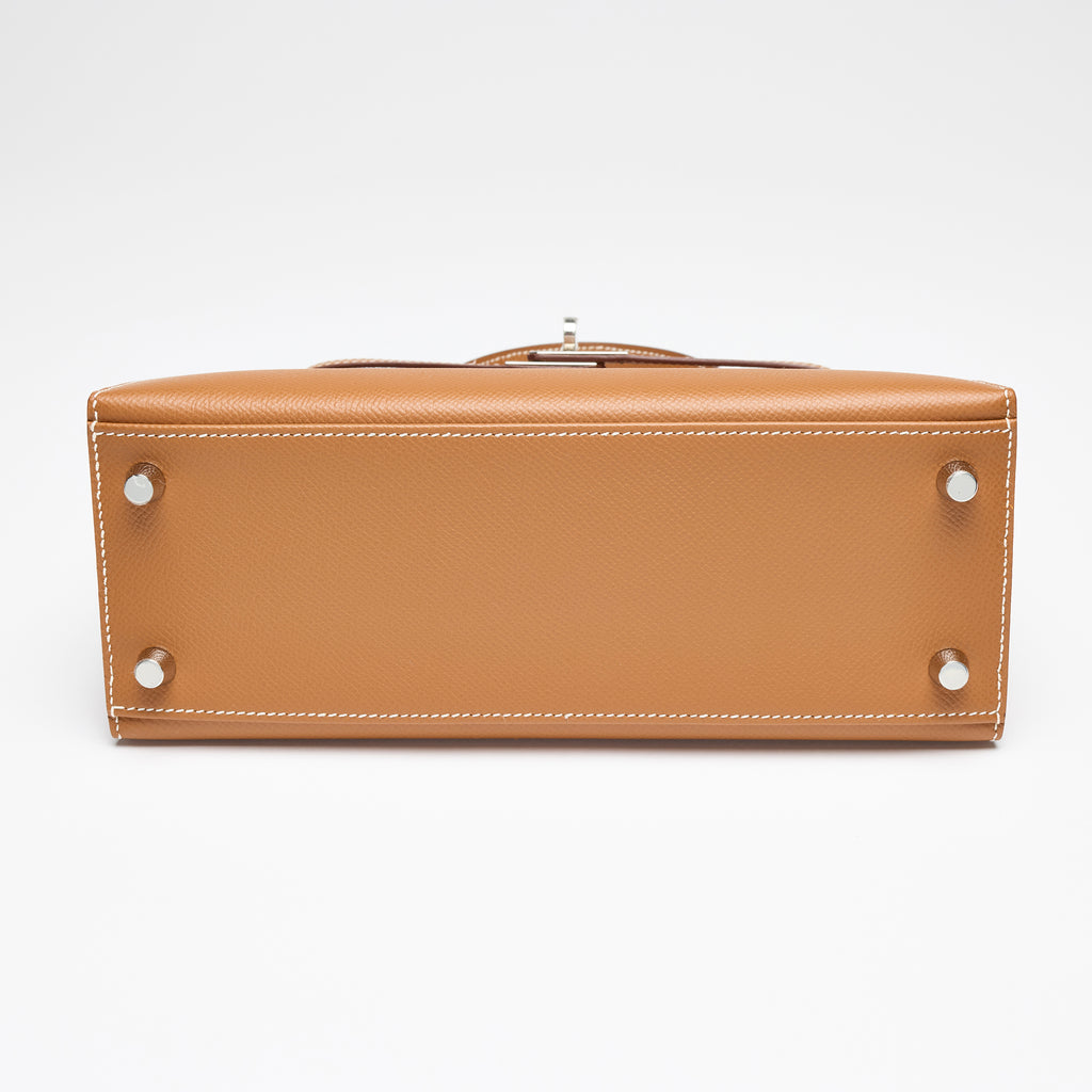 Hermès Gold Epsom Sellier Kelly 25, palladium hardware, 2021 – photo 3 of 17