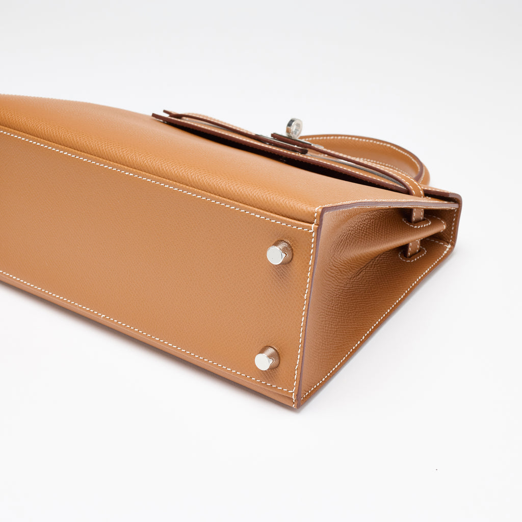 Hermès Gold Epsom Sellier Kelly 25, palladium hardware, 2021 – photo 6 of 17