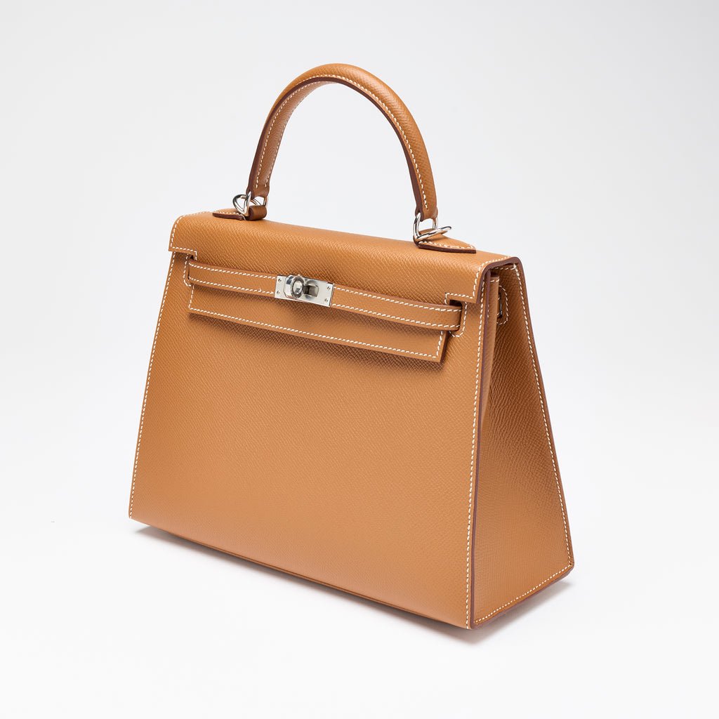 Hermès Gold Epsom Sellier Kelly 25, palladium hardware, 2021 – photo 8 of 17
