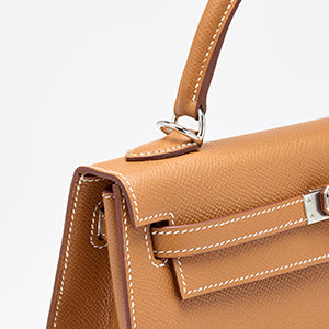 Hermès Gold Epsom Sellier Kelly 25, palladium hardware, 2021 – photo 10 of 17