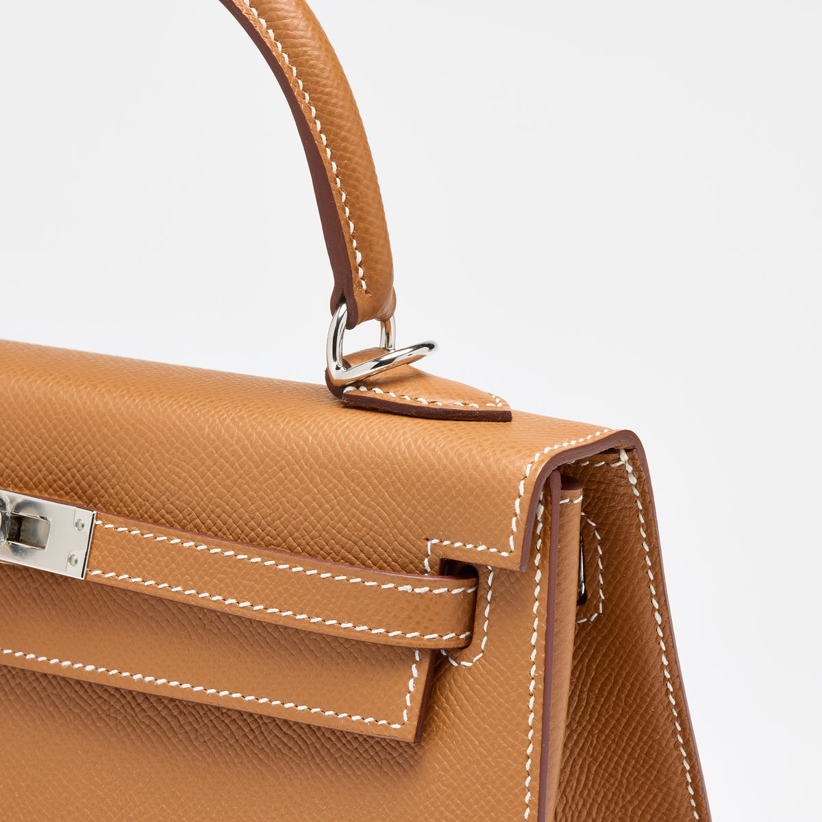 Hermès Gold Epsom Sellier Kelly 25, palladium hardware, 2021 – photo 11 of 17