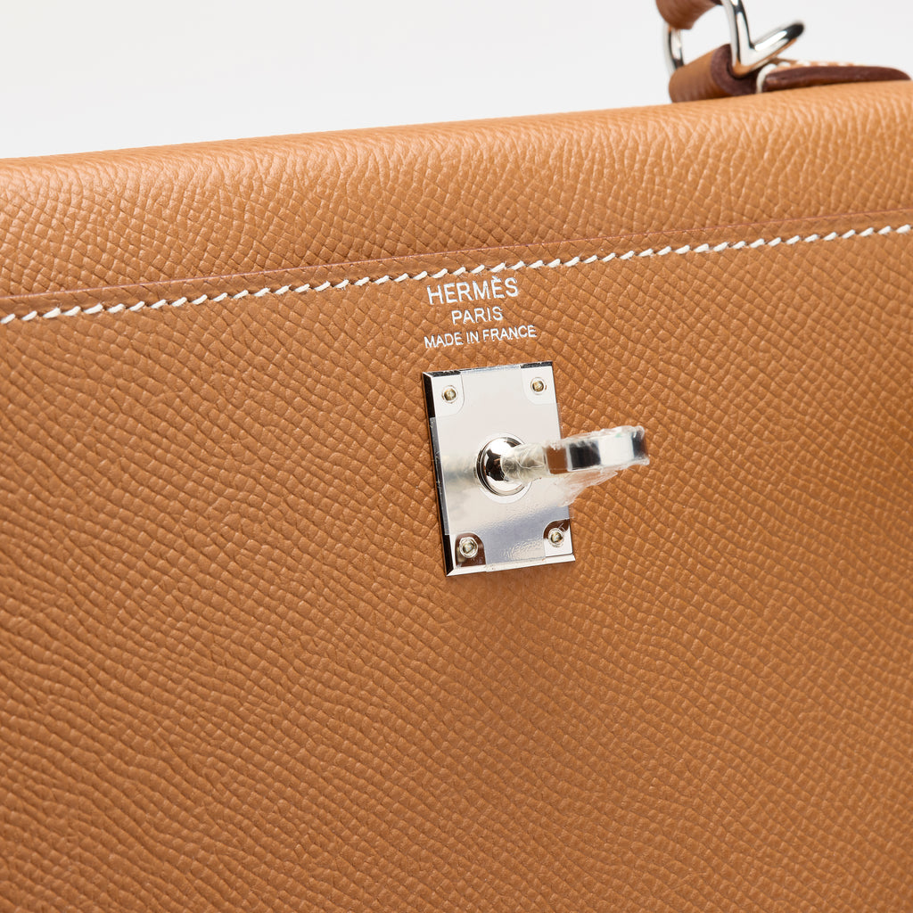 Hermès Gold Epsom Sellier Kelly 25, palladium hardware, 2021 – photo 12 of 17