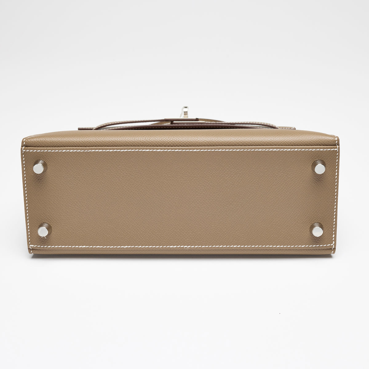 Hermès Étoupe Epsom Sellier Kelly 25, palladium hardware, 2025 – photo 3 of 17