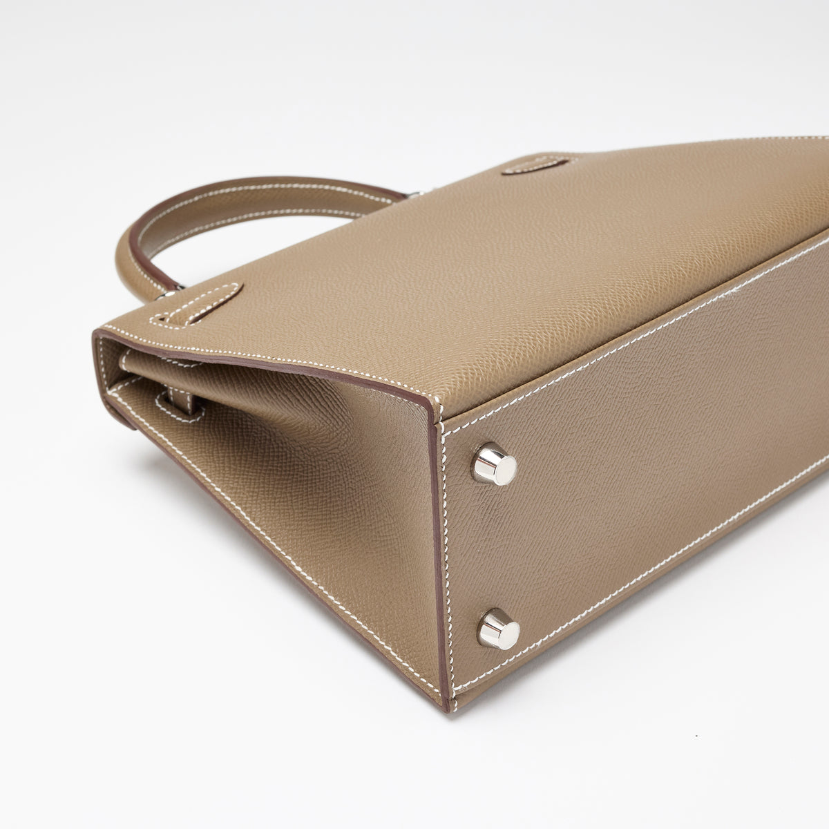 Hermès Étoupe Epsom Sellier Kelly 25, palladium hardware, 2025 – photo 5 of 17