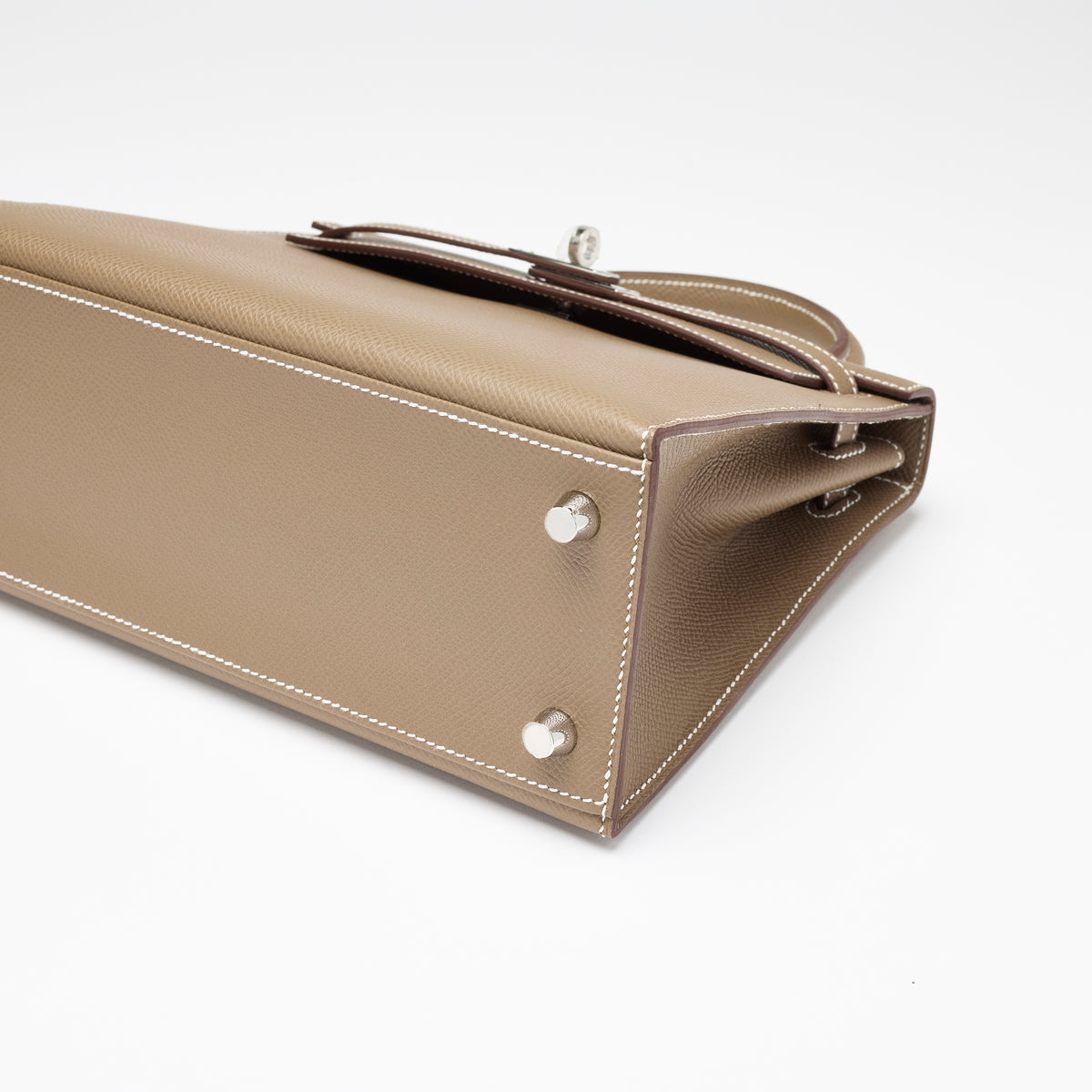 Hermès Étoupe Epsom Sellier Kelly 25, palladium hardware, 2025 – photo 6 of 17