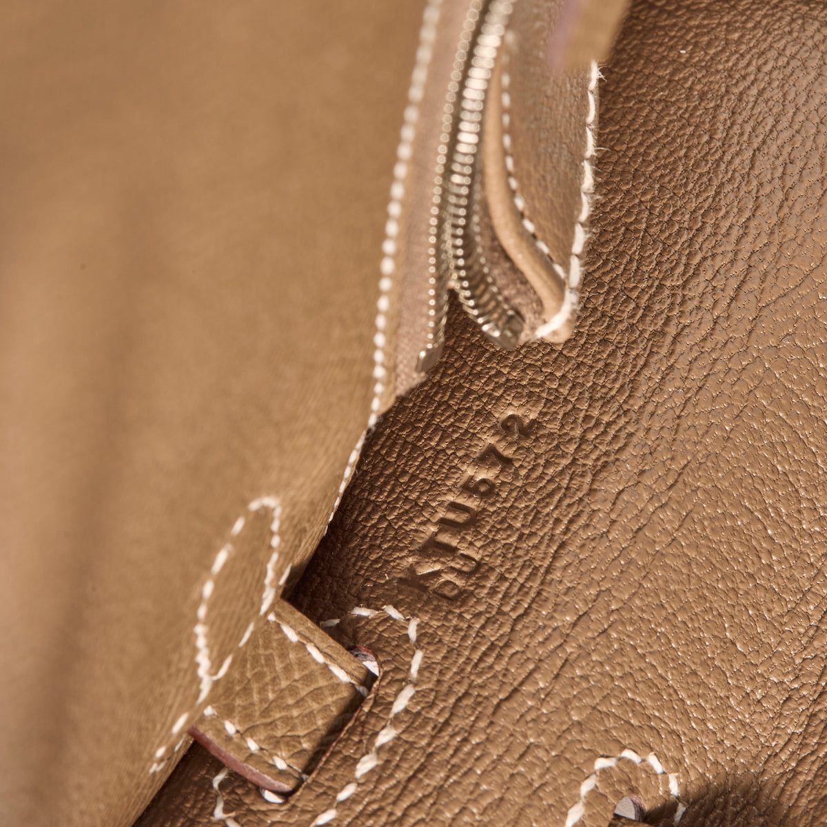 Hermès Étoupe Epsom Sellier Kelly 25, palladium hardware, 2025 – photo 14 of 17