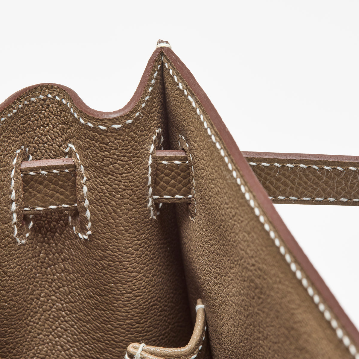 Hermès Étoupe Epsom Sellier Kelly 25, palladium hardware, 2025 – photo 16 of 17