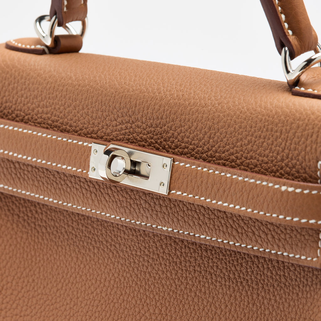 Hermès Gold Togo Kelly 25, palladium hardware, 2024 – photo 12 of 15