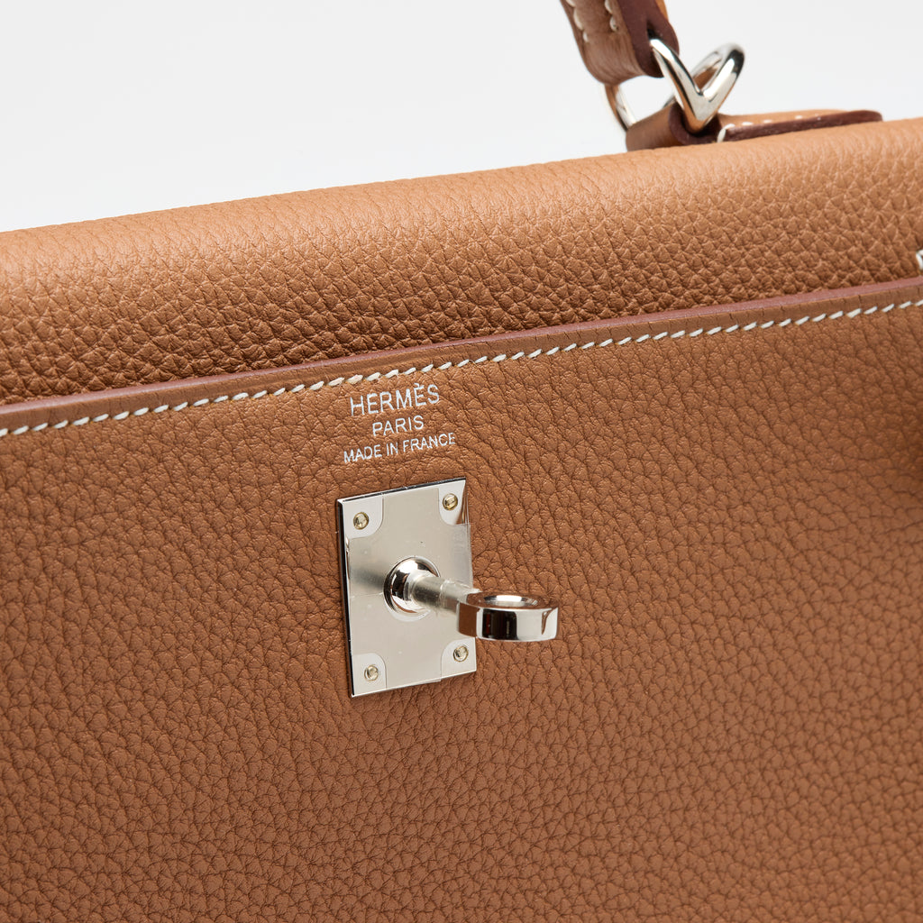 Hermès Gold Togo Kelly 25, palladium hardware, 2024 – photo 11 of 15