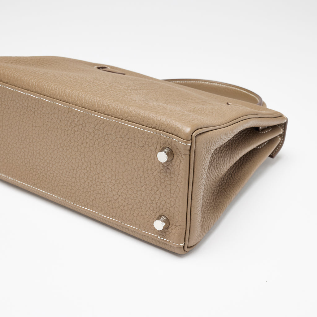 Hermès Étoupe Togo Kelly 25, palladium hardware, 2023 – photo 7 of 17