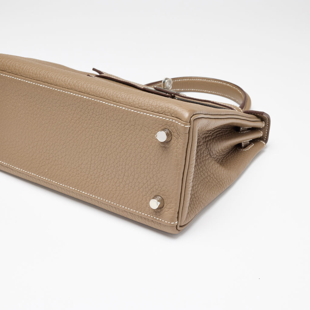 Hermès Étoupe Togo Kelly 25, palladium hardware, 2023 – photo 6 of 17