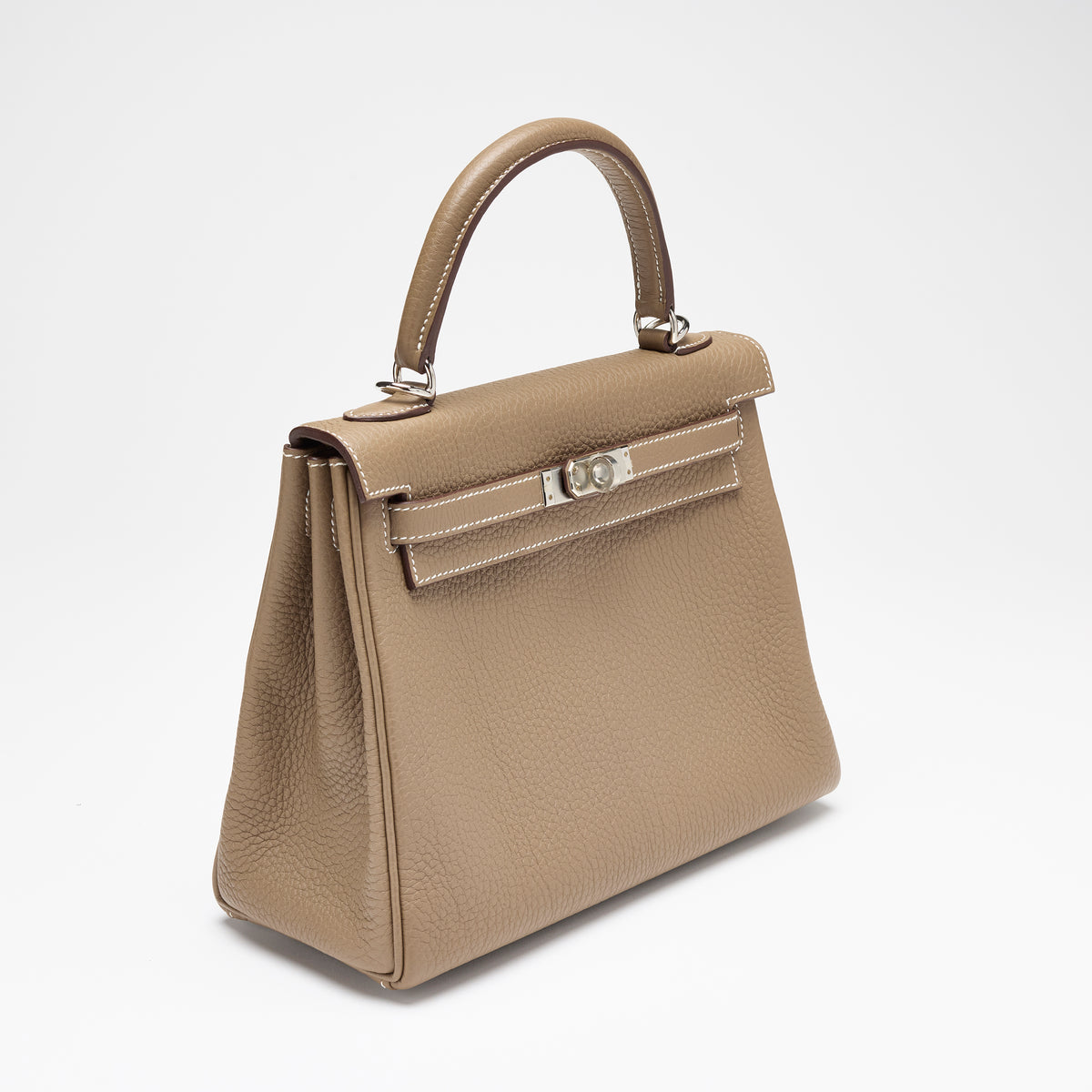 Hermès Étoupe Togo Kelly 25, palladium hardware, 2023 – photo 9 of 17