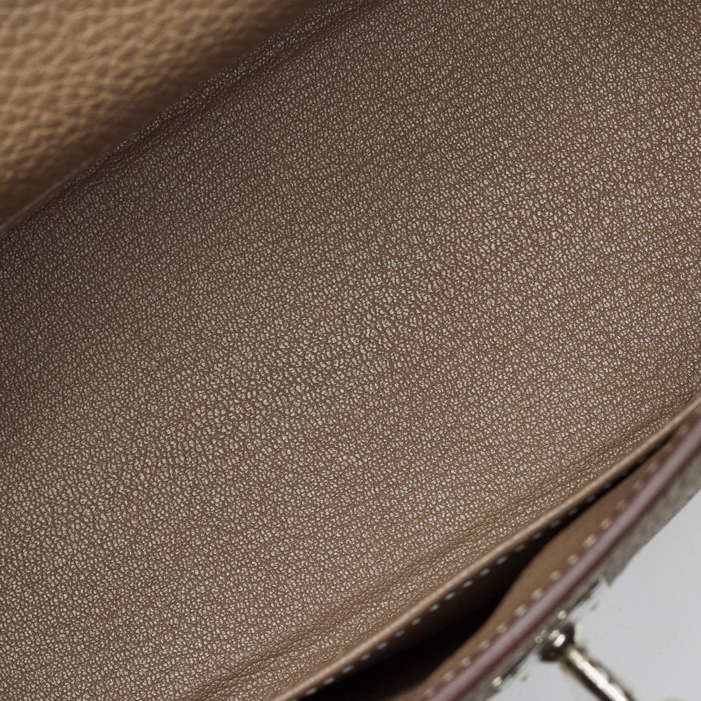 Hermès Étoupe Togo Kelly 25, palladium hardware, 2023 – photo 15 of 17