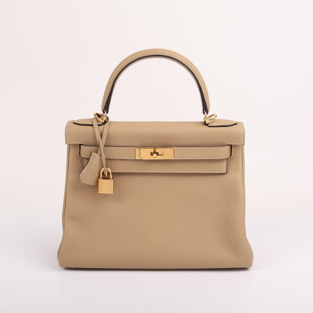 Hermès Trench Clemence Retourne Kelly 28 (GHW | 2021)