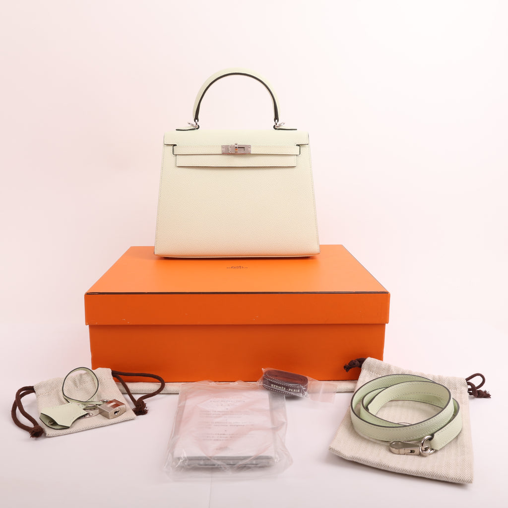 Hermès Vert Fizz Epsom Sellier Kelly 25 (PHW | 2022)