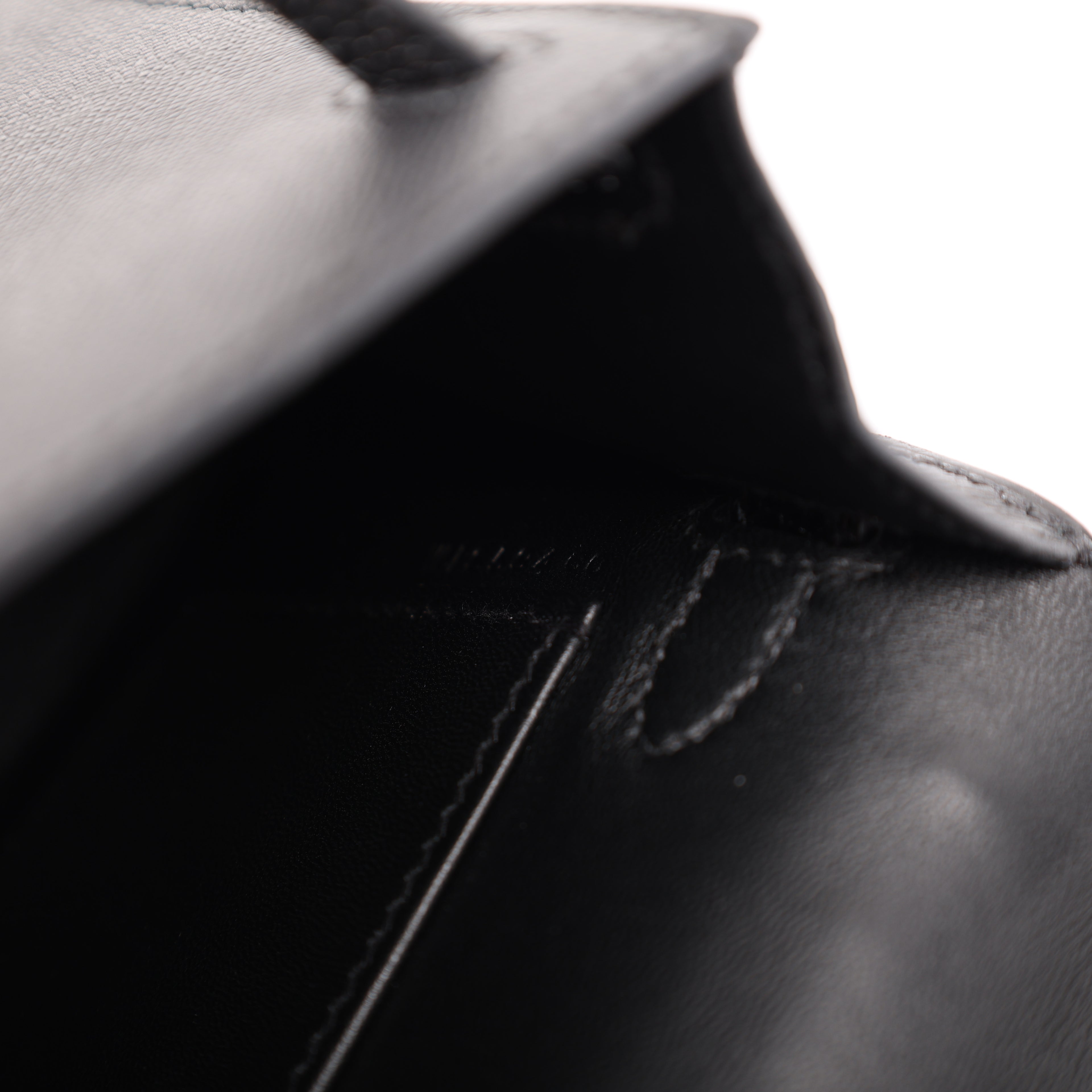 Hermès Black Veau Madame Lizard Touch Mini Kelly II 20 (GHW | 2024)