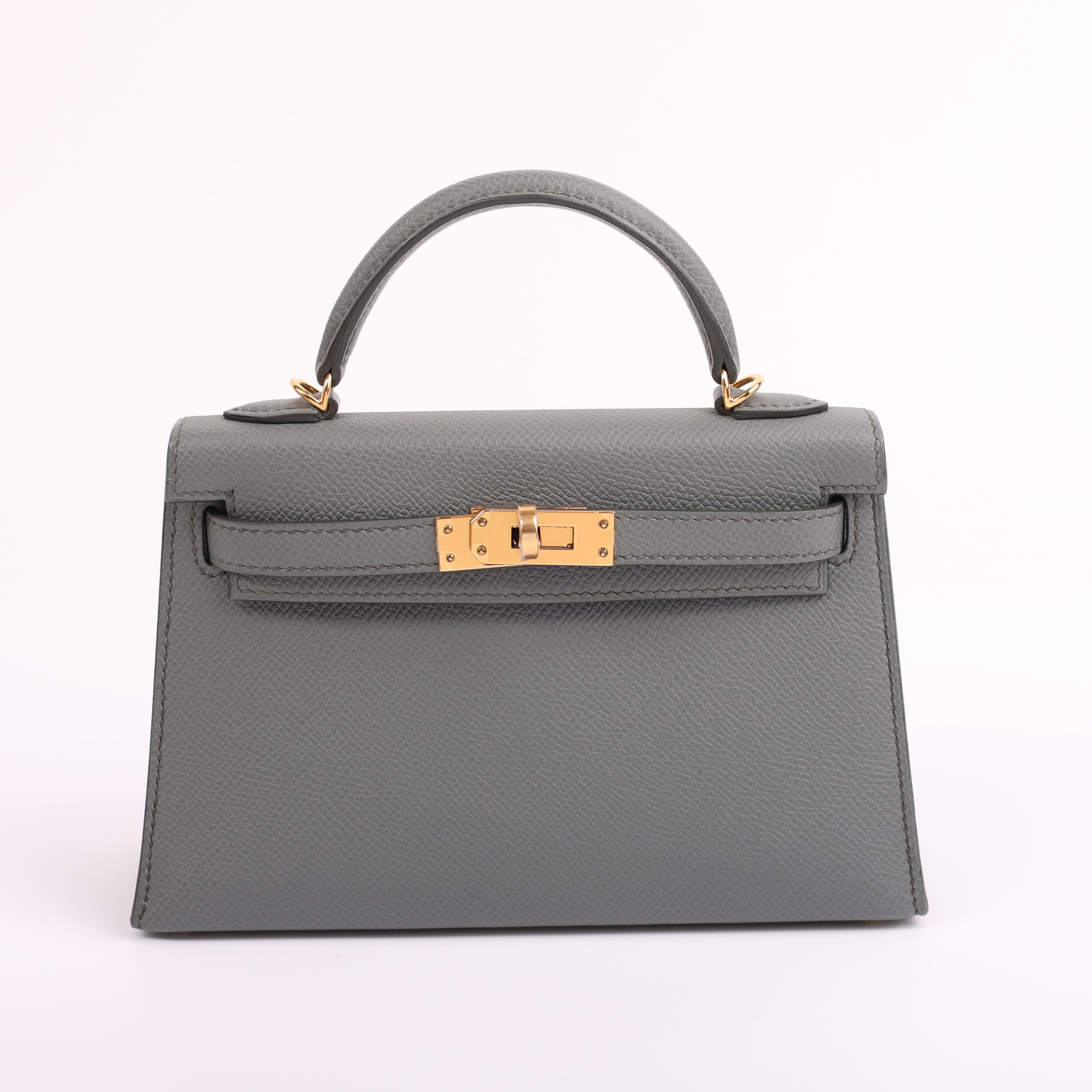 Hermès Vert Amande Epsom Mini Kelly II 20 (2020 | GHW)