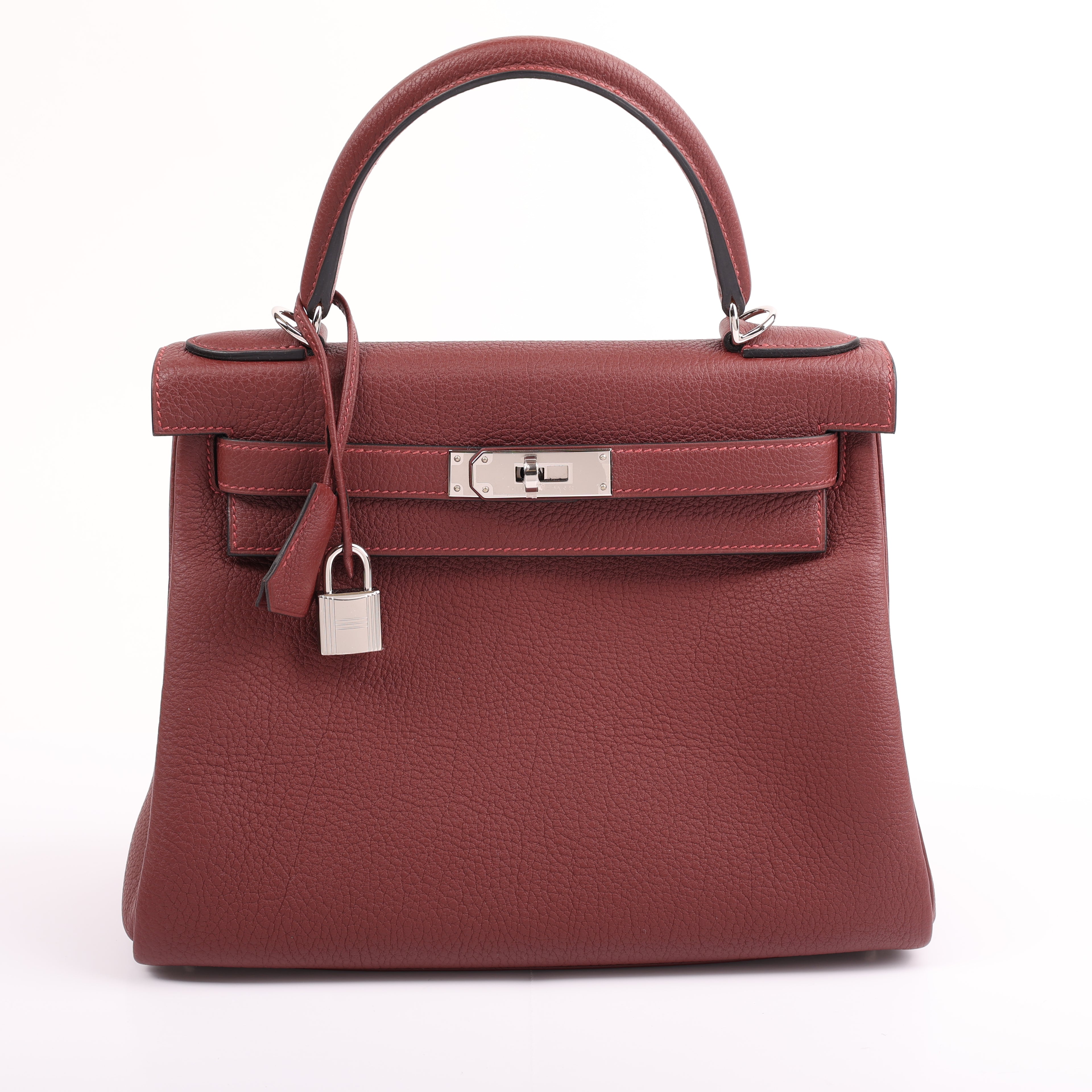 Hermès Rouge H Togo Retourne Kelly 28 (PHW | 2025)