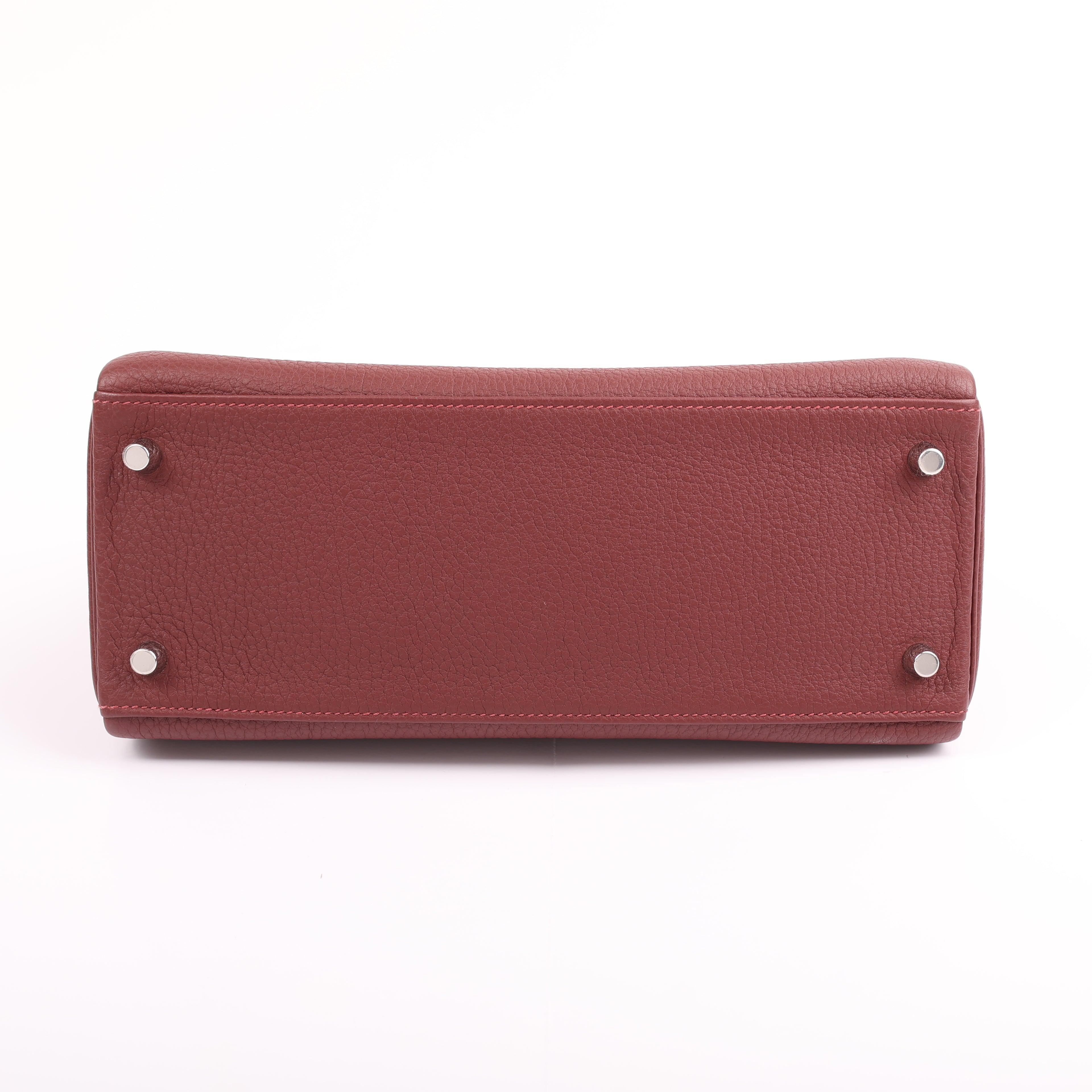 Hermès Rouge H Togo Retourne Kelly 28 (PHW | 2025)