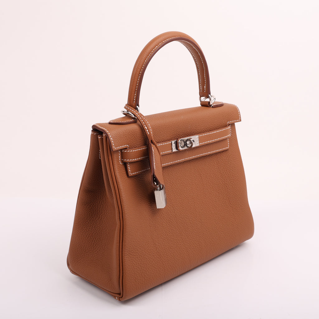 Hermès Gold Togo Retourne Kelly 25 (PHW | 2025)