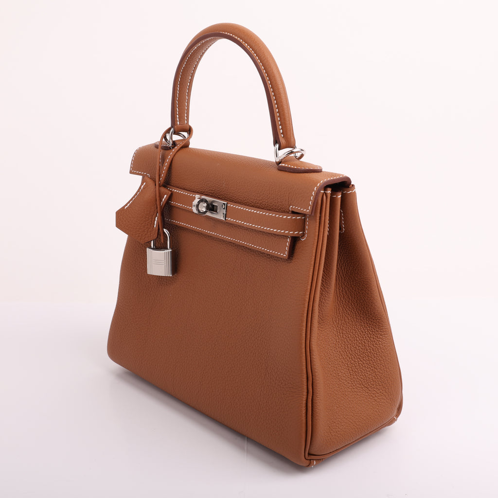 Hermès Gold Togo Retourne Kelly 25 (PHW | 2025)