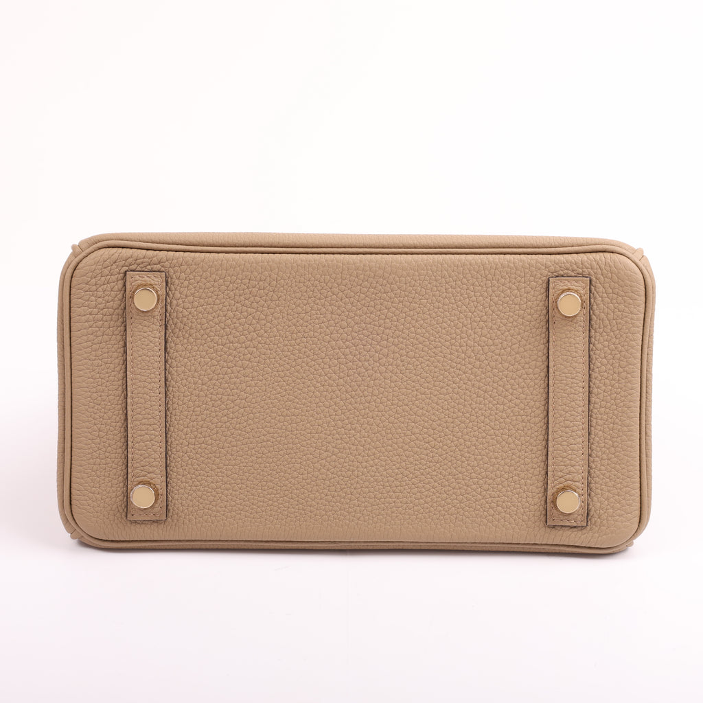 Hermès Beige Marfa Togo Retourne Birkin 25 (GHW | 2024)
