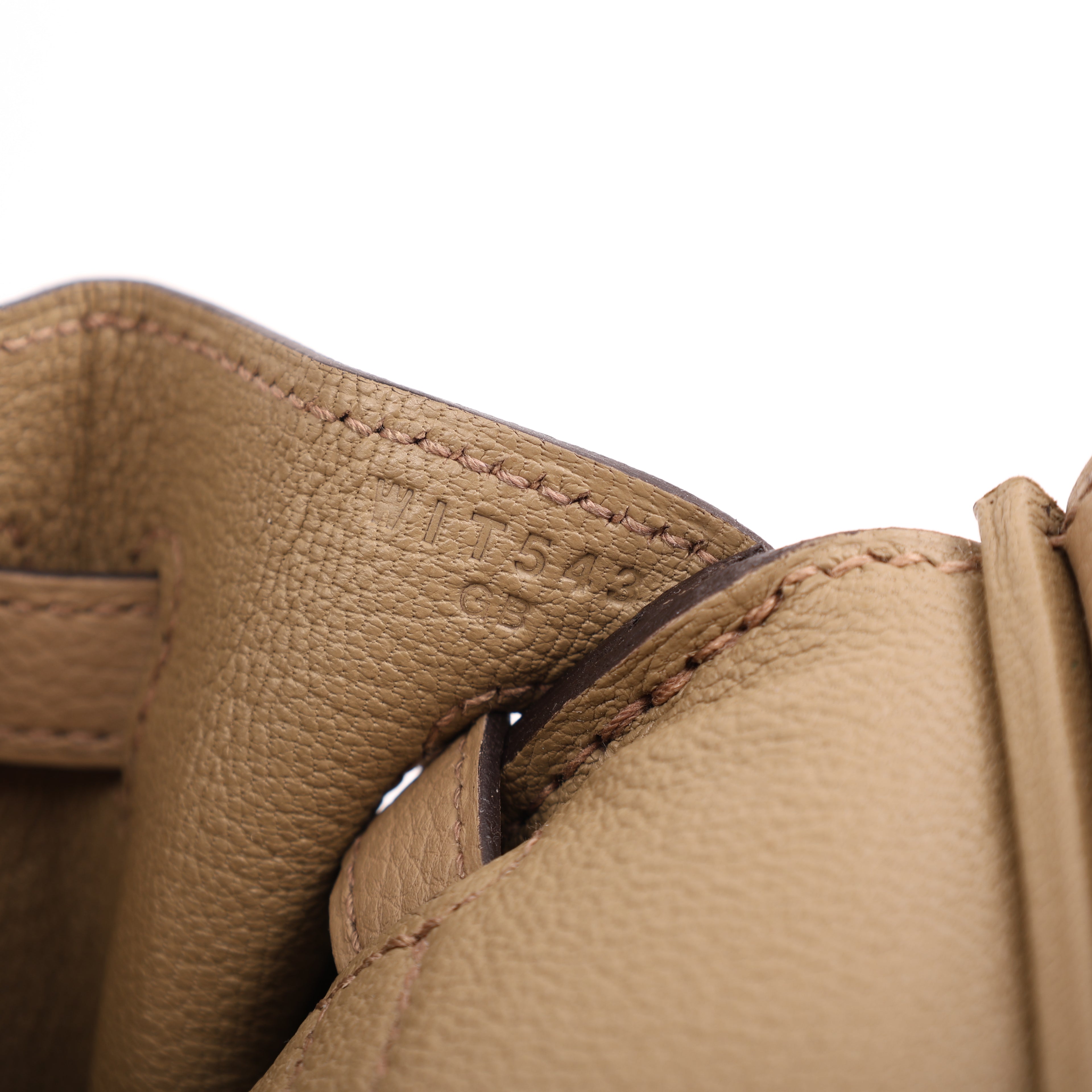 Hermès Beige Marfa Togo Retourne Birkin 25 (GHW | 2024)