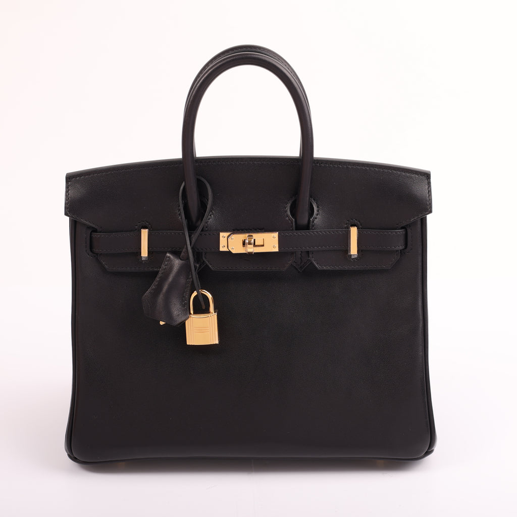 Hermès Black Veau Volupto Retourne Birkin 25 (GHW | 2025)
