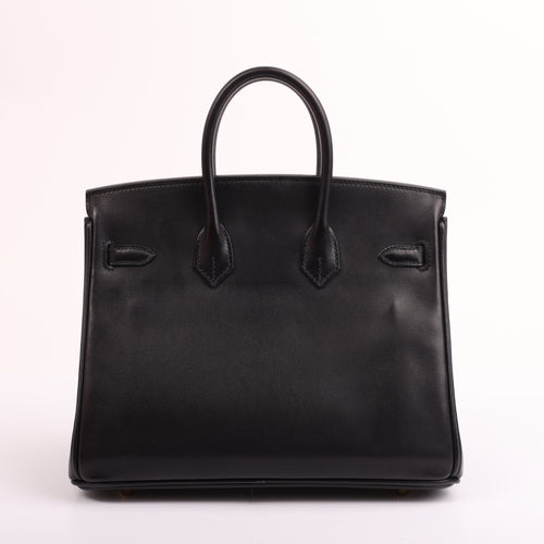 Hermès Black Veau Volupto Retourne Birkin 25 (GHW | 2025)