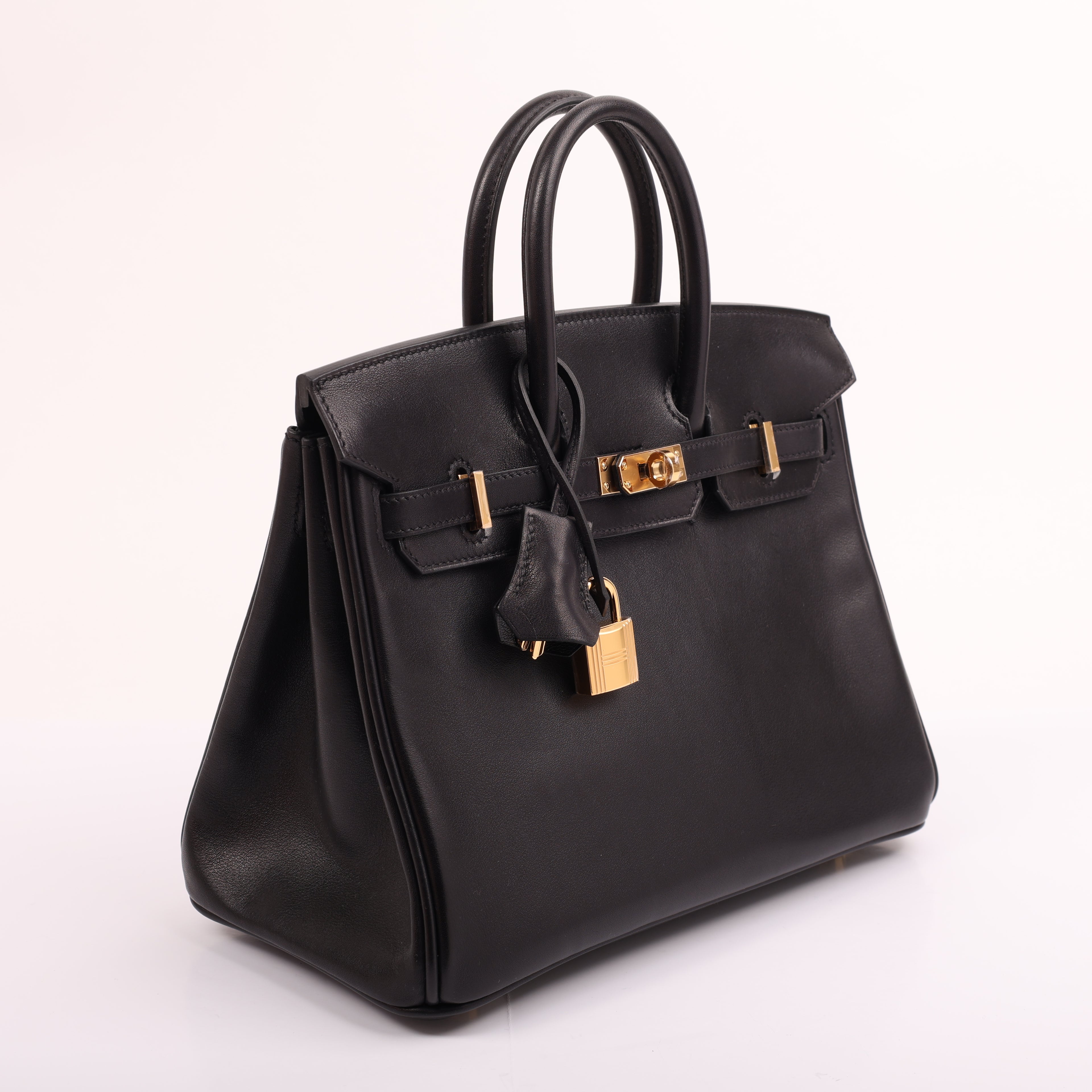 Hermès Black Veau Volupto Retourne Birkin 25 (GHW | 2025)