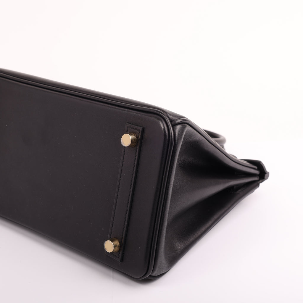 Hermès Black Veau Volupto Retourne Birkin 25 (GHW | 2025)