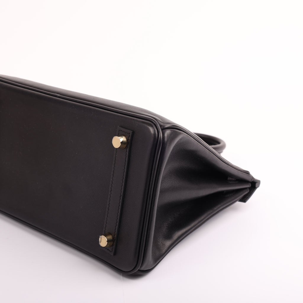 Hermès Black Veau Volupto Retourne Birkin 25 (GHW | 2025)