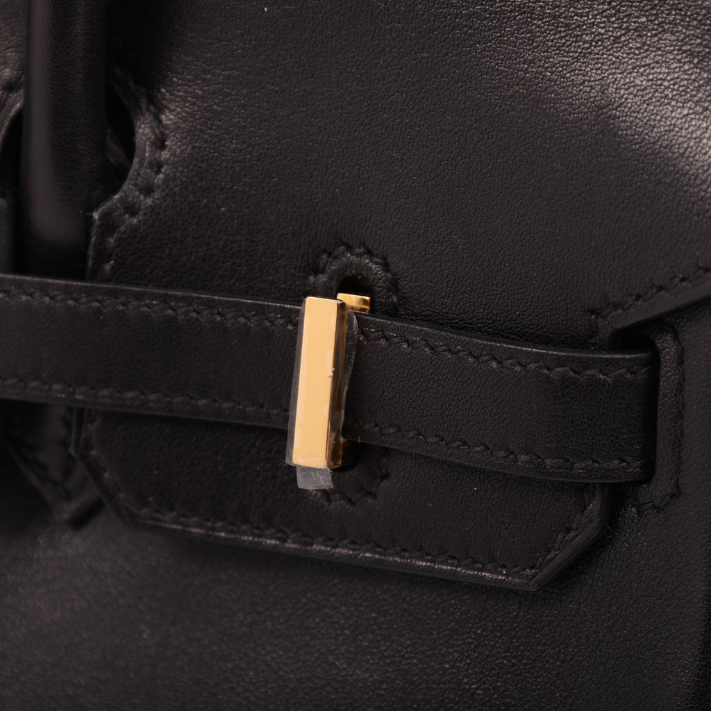 Hermès Black Veau Volupto Retourne Birkin 25 (GHW | 2025)