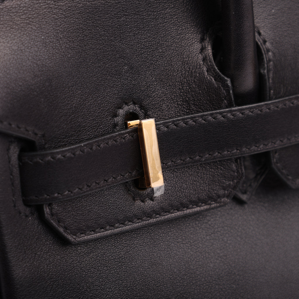 Hermès Black Veau Volupto Retourne Birkin 25 (GHW | 2025)