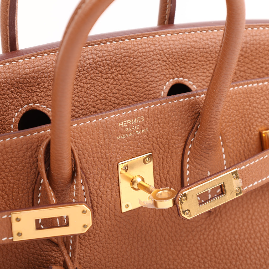 Hermès Gold Togo Retourne Birkin 25 (GHW | 2021)