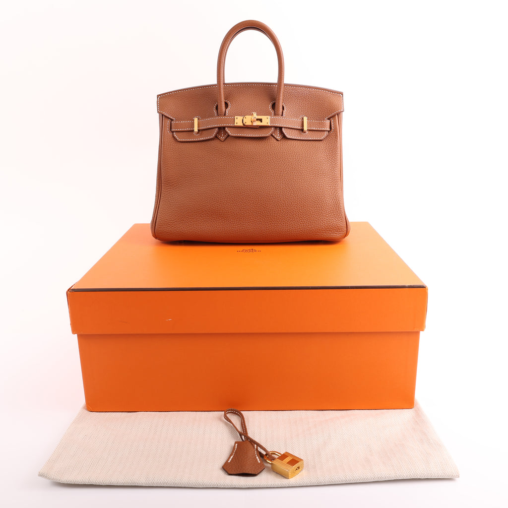 Hermès Gold Togo Retourne Birkin 25 (GHW | 2021)