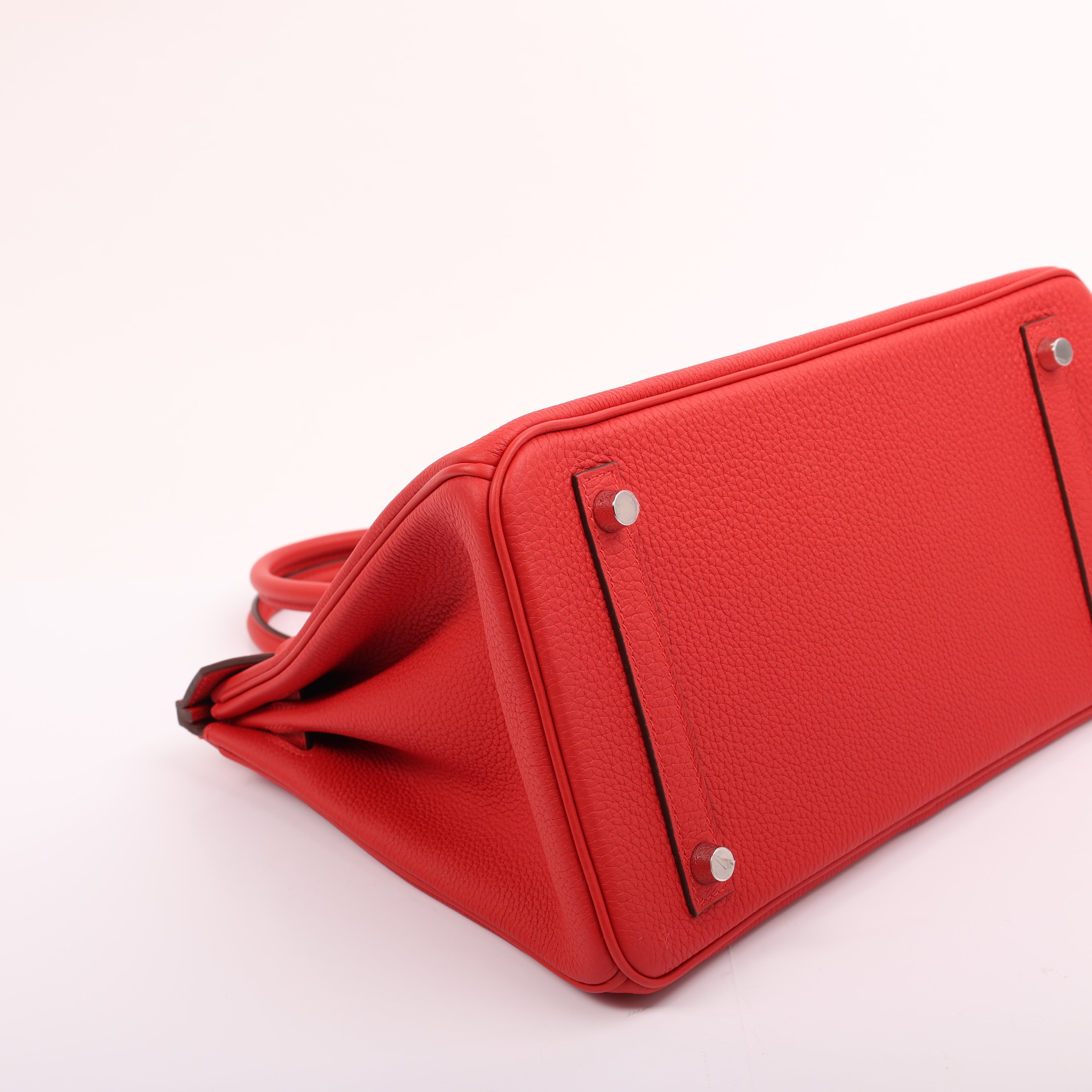 Hermès Rouge Radieux Togo Retourne Birkin 30 (PHW | 2020)