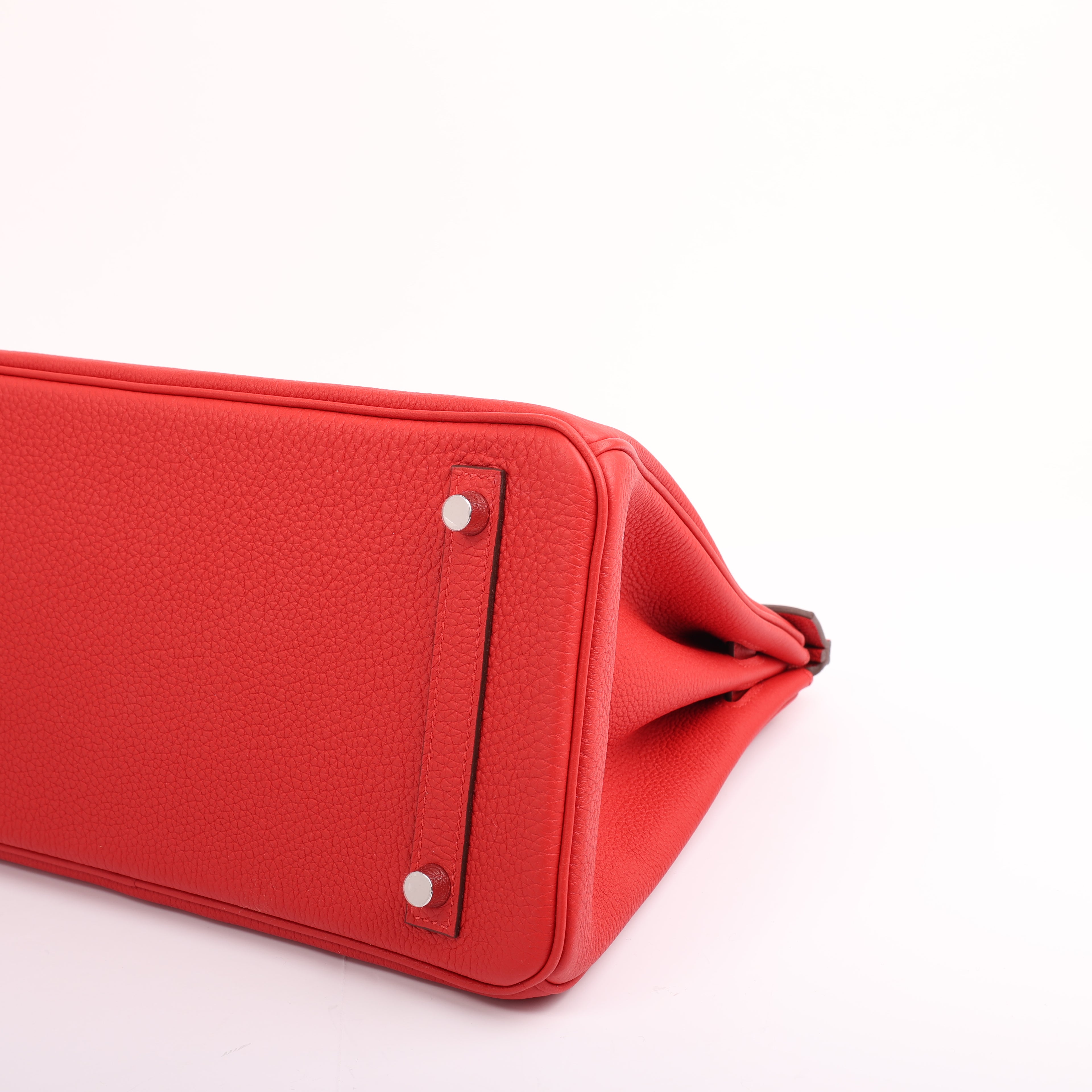 Hermès Rouge Radieux Togo Retourne Birkin 30 (PHW | 2020)