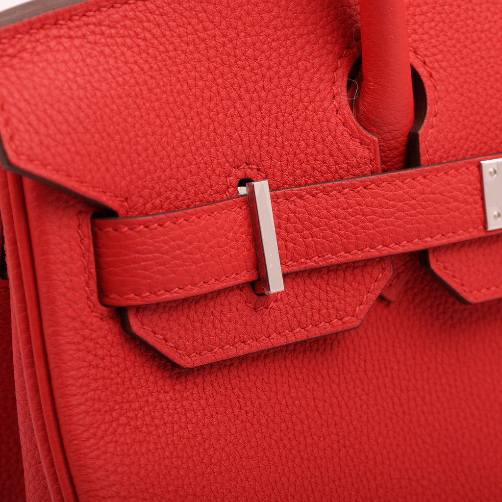 Hermès Rouge Radieux Togo Retourne Birkin 30 (PHW | 2020)