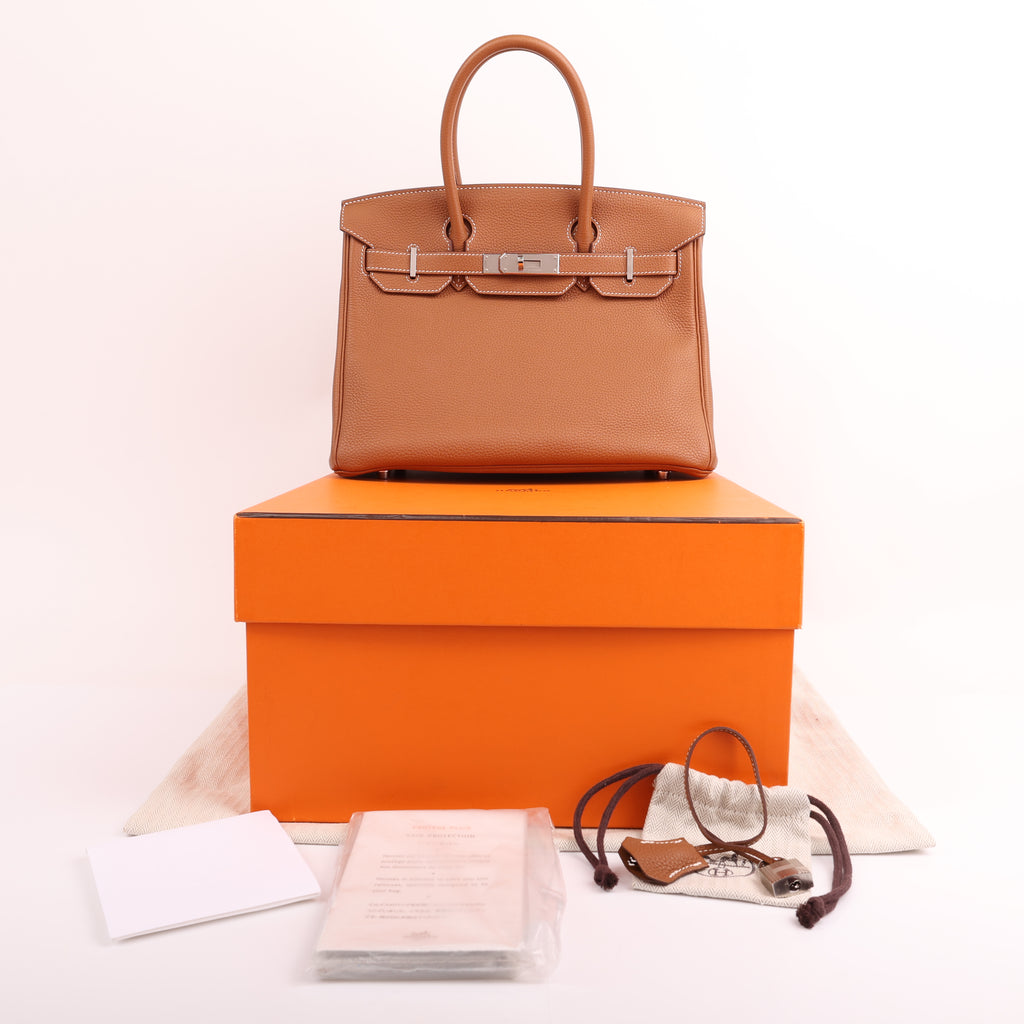 Hermès Gold Togo Retourne Birkin 30 (PHW | 2020)