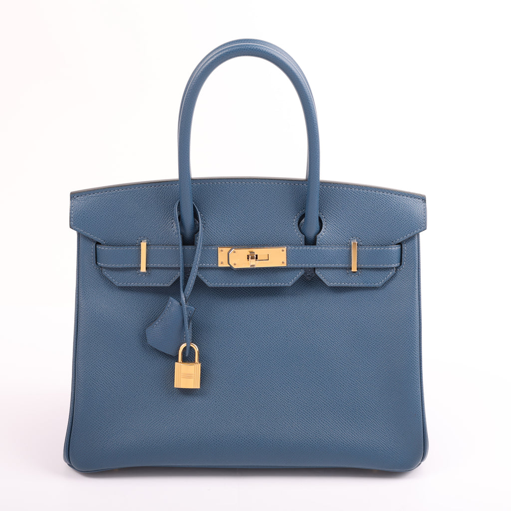 Hermès Deep Bleu Epsom Retourne Birkin 30 (GHW | 2020)
