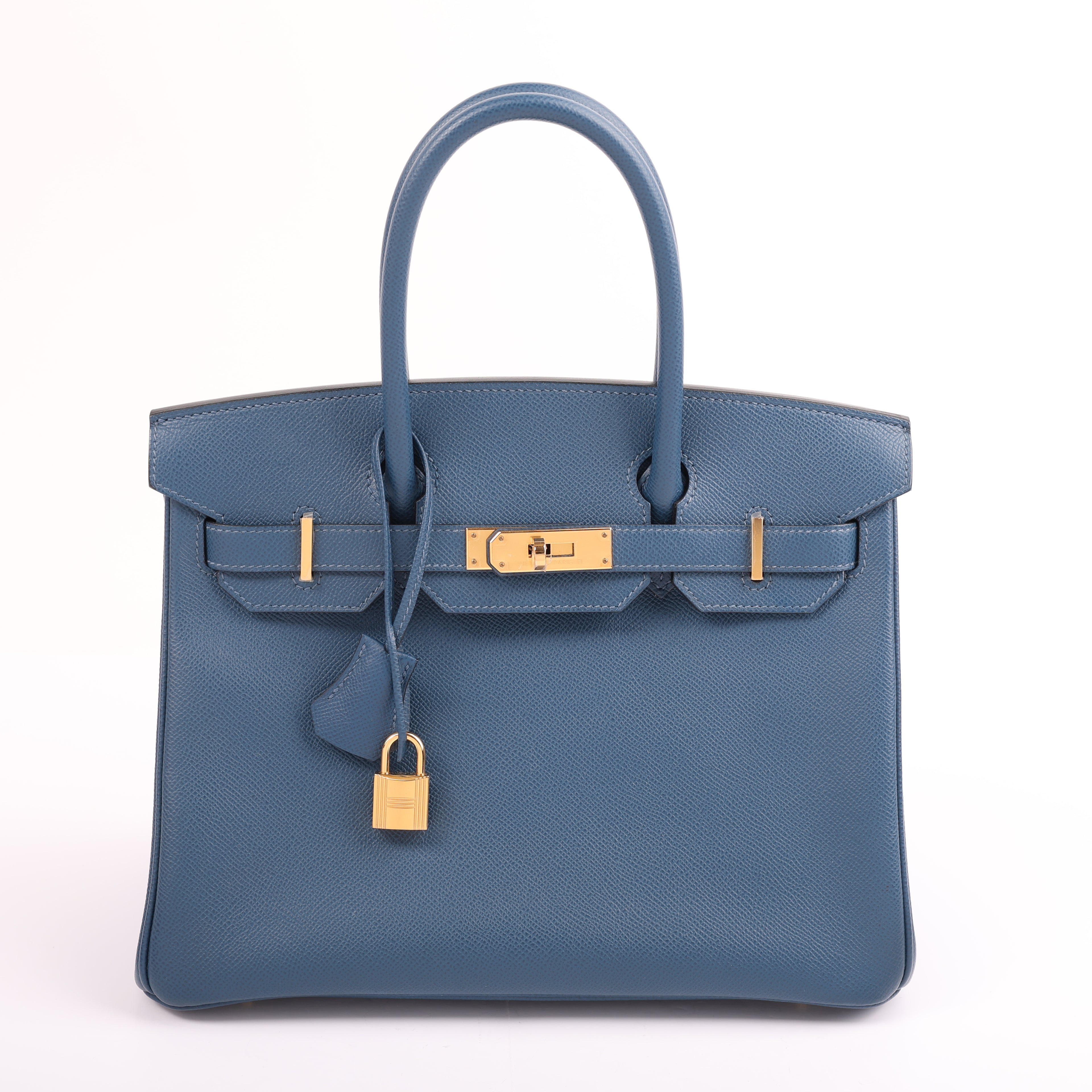 Hermès Deep Bleu Epsom Retourne Birkin 30 (GHW | 2020)