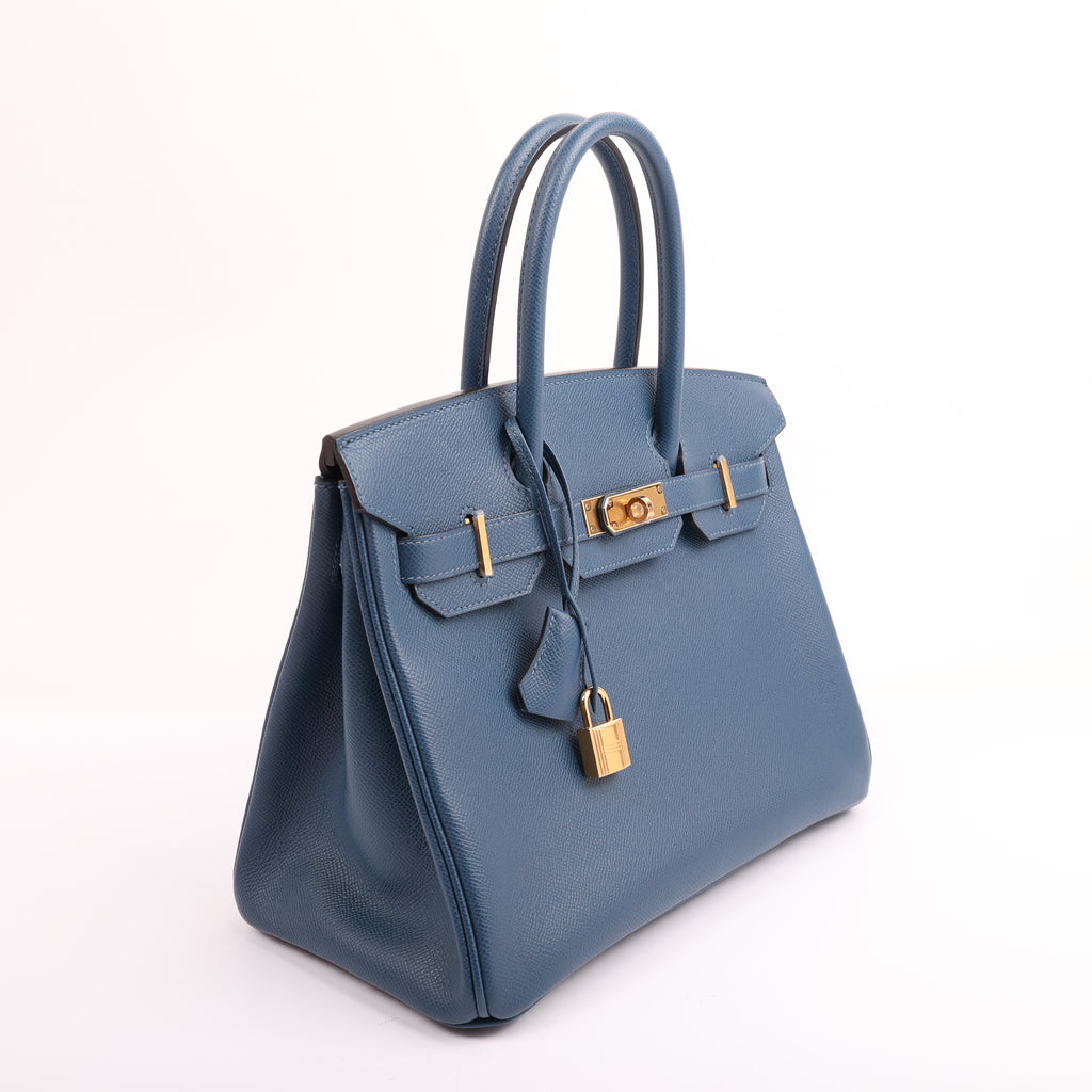 Hermès Deep Bleu Epsom Retourne Birkin 30 (GHW | 2020)