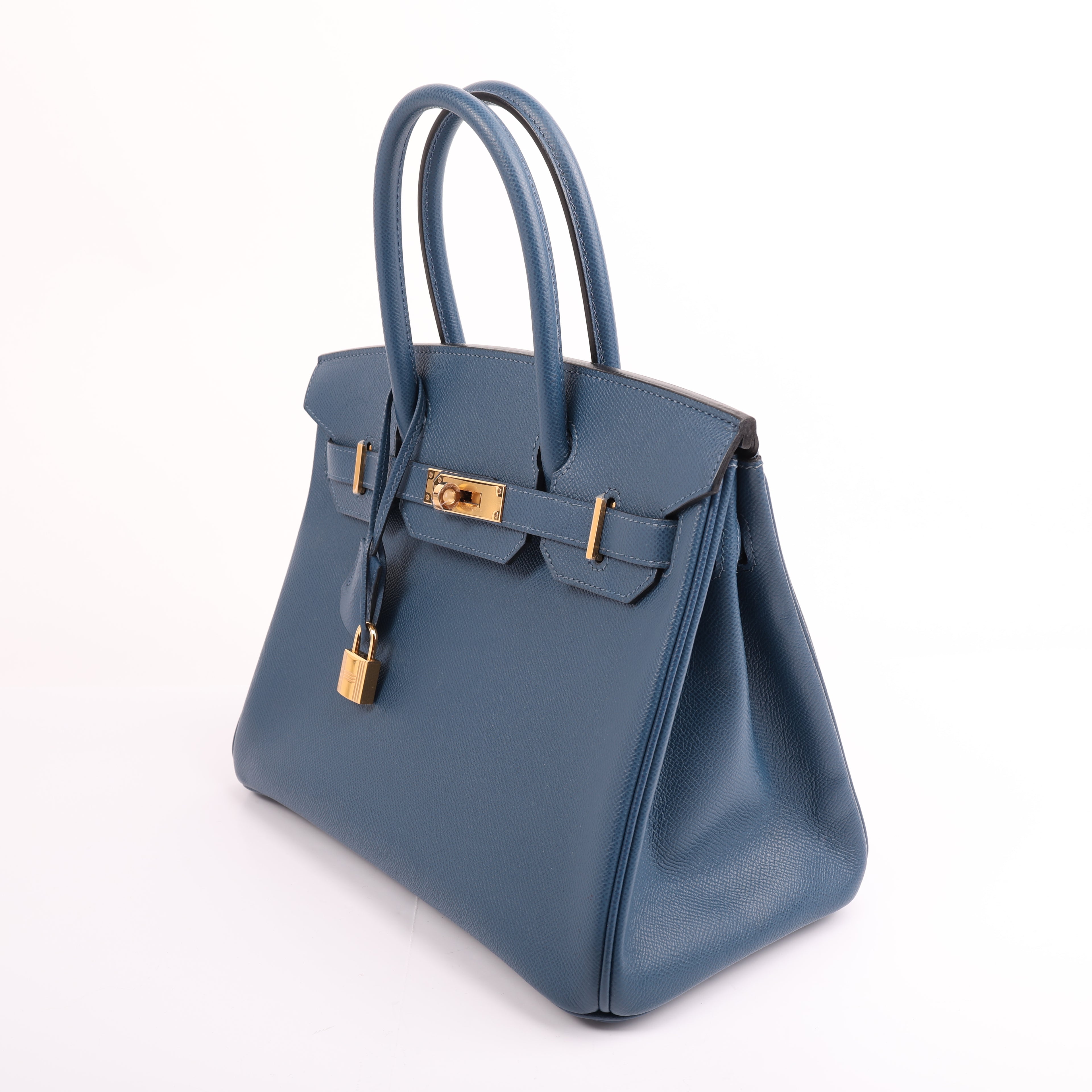 Hermès Deep Bleu Epsom Retourne Birkin 30 (GHW | 2020)